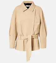 [Nour Hammour] Nour Hammour Buffy leather jacket AU 16 beige