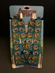 New Adventure Time Striped Finn & Jake Suspenders