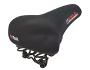 10" LONG BICYCLE GENUINE ENDZONE TOURING SADDLE LYCRA TOP W/GEL IN BLACK.
