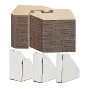 100Pack Adjustable Cardboard Corner Protectors, Fit 1In,1.5In and 2.1In Frames,Corner Protectors for Shipping,Protector White Brown