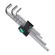Wera 05073391001 9 Piece Ball End Hexagon Allen Key Set Metric