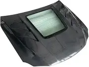 Real Carbon Fiber Transparent Bonnet Compatible For Lexus IS250 IS300 IS300C IS3540 2006-2012 Front Engine Hood Vent Cover