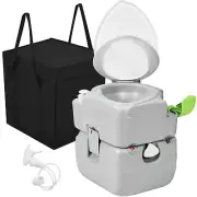 5.8 Gallon 22L Portable Commode Hassle-Free for Camping RV and Outdoors