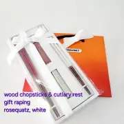 【Brand New】Le Creuset Japan Chopstick Cutlery rest Rosequatz, Pearlist white