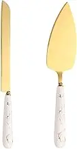 Cake Cutter and Server Set | Elegant Hostess Cake Serving Set - Pie Server Cake Cutter Knives Pastry Pie Pizza Cutter Cake Knives & Server for Birthday,