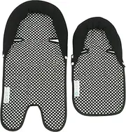 Keep Me Cosy™ Baby Head Support for Pram Stroller and Car Seat (Twin Pack) - Ink Spot