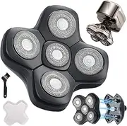 New Upgrade Head Shaver Replacement Heads for Skull Shaver Pitbull Platinum Pro Butterfly Kiss, and Palm Hypo-Allergenic Electric Razor