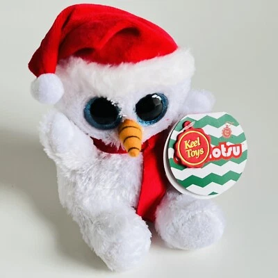 Keel Animotsu Christmas Snowman Plush 5” Teddy Soft Toy Holiday Festive Kawaii