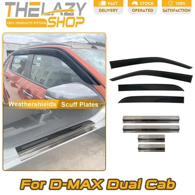 Injection Weathershields & Door Sills Protector for D-MAX Dual Cab 2020+ MY21 (for: Isuzu)