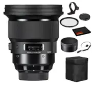 Sigma 105mm f/1.4 DG HSM Art Lens for Sony E with Bundle: UV Filter + More