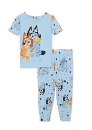 New Bluey and Bingo Toddler Boy's Girl's Cotton Character Pajama Set Size 3T.