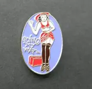 GOING MY WAY CLASSIC NOSE ART USAF USA LAPEL PIN BADGE 3/4 x 1.25 INCHES