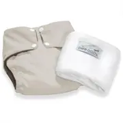 Pea Pods One Size Reusable Nappy - Cream