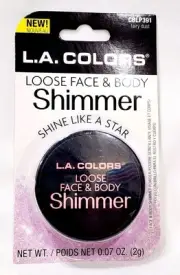 L.A. Colors CBLP391 FAIRY DUST Loose Face Body Shimmer Shine Glow .07 oz/2g New