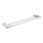 New Nero Tapware Pearl Double Towel Rail 800mm Matte Black NR8030dMB
