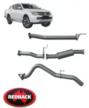 EXTREME DUTY EXHAUST SYSTEM WITHOUT CAT FOR MITSUBISHI TRITON MQ MR 4G64 2.4L I4 (for: Mitsubishi)