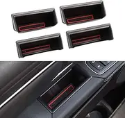 Motrobe Door Side Storage Tray for 2025 2024 2023 2022 2021 2020 2019 Dodge Ram 1500 Crew Cab Driver and Passenger Door Armrest Pocket Insert Organizer Set of 4