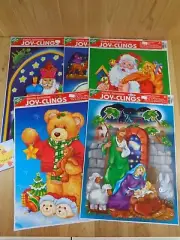 Christmas Joy Window Clings Static Reusable One Sheet You Choose One