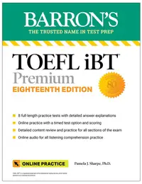 在飛比找誠品線上優惠-TOEFL iBT Premium with 8 Onlin