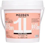 [MEEDEN] Pastel Coral Acrylic Paint: 1 L /33.10 oz Heavy Body Gloss Non-Toxic - Professional Art Paints for Canvas, Wood, Craft, Wall, Metal, Plastic, Furniture Painting