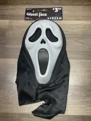 New On Card Ghost Face Scream Mask Fun World As Seen In 1997 Movie