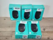 5pk Logitech M90 Wired Mouse usb connectivity - Black