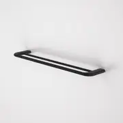 Caroma Contura II Double Towel Rail 620mm Matte Black 849035B