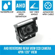 Elinz AHD Reversing Rear View CCD Camera 4PIN Night Vision Car Truck Caravan 120 View