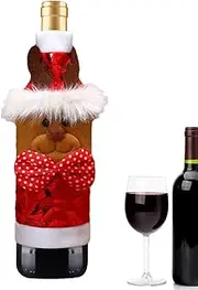 Christmas Wine Cover,Wine Bottle Bag Christmas Decorations Bottle Dress Wine Accessory | Exquisite Bottle Sleeve Decoration for Home Bar Restaurant