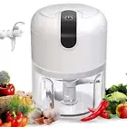 Mini Electric Chopper Food Processor Garlic Press Mixer Vegetable Blender Cutter