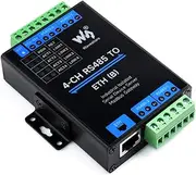 4-Ch RS485 to RJ45 Ethernet Serial Server 4 Channels RS485 Independent Operation Rail-Mount Industrial Isolated Serial Module Common Network Port
