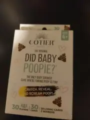 30 COTIER Baby Shower Scratch Off Emoji Lottery Ticket Raffle Card Game