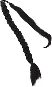 DRESSOOS Wig Synthetic Ponytail Extension Braid Extensions Braided Hair Extension Women Hair Extensions Ponytail Extension for Black Women Braided Ponytail Hair Extensions for Braids