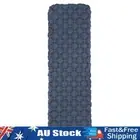 _ Inflatable Air Mattresses TPU Camping Sleeping Bed for Garden (Navy blue)