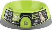 Oh Bowl Fresh-Breath Dog Bowl, Green, Medium (10120)