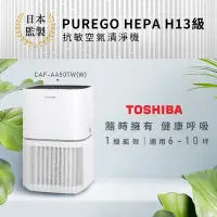 在飛比找Yahoo奇摩購物中心優惠-日本東芝TOSHIBA PUREGO HEPA H13級抗敏