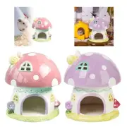 Hamster Hideout Ceramic Cage Accessories for Squirrels Chipmunk Chinchilla