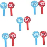 jojofuny 5sets 2pcs Hand Holding Score Boards Yes No Voting Paddles for Classroom Activities Reusable Judging Boards for Student Engagement Sturdy Construction Easy to Read and 2pcs*5