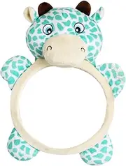 Kisangel Safety Rear Facing Mirror Lovely Giraffe Design Durable Backseat Observation Mirror for Peace of Mind While Driving