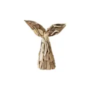 Darlin Driftwood 33x30cm Whale Tail Home Table Decor Tabletop Display Brown