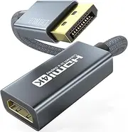 4K 60Hz DisplayPort to HDMI Adapter, DP to HDMI 2K@60Hz Uni-Directional Converter