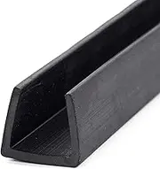 Draught excluder Tape Length10/5M U Srubber Channel Edge Trim Rubber Seal,Black/17Mm * 15Mm/Length:10M(15mm*15mm,Length:10M)