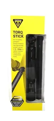 Topeak Torq Stick Ratcheting Torque Wrench - Adj., 2-10Nm Range, 5 Piece Bit Set