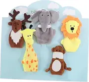 KICHOUSE 5pcs Cartoon Animal Finger Puppets for Interactive Storytelling to Enhance Imagination and Communication Skills Material for Playtime Fun