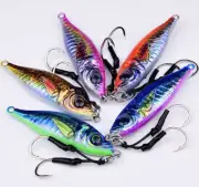 Yakka Metal Jigs 30g,40g,80g Slow Pitch Jigging Snapper Kingfish UV