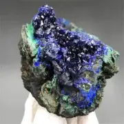 New Azurite Malachite Geode Crystal Natural Mineral Specimen Reiki Healing Stone