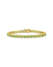 14K 3.33 ct. tw. Tsavorite Bracelet