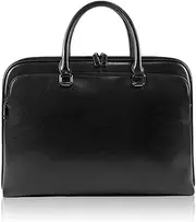 [DYANGLIZH] Cowhide Men's Ladies Handbag Briefcase Business Document Bag Leather Large Capacity Laptop Bag