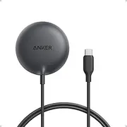 Anker MagSafe Charger Pad Compatible, MagGo iPhone 16 Wireless Charging Pad, Qi2 Certified 15W Wireless Charger, for iPhone 16/16 Plus/16 Pro/16 Pro Max/15/14/13/12 Series (Charger Not Included)