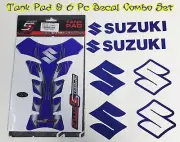 BLUE SUZUKI TANK PAD DECAL MOTORCYCLE TANK PAD PROTECTOR BUSA GSXR